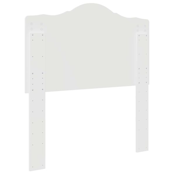 vidaXL Zadné čelo Lesklá biela Kompozitné drevo – Obrázok 6