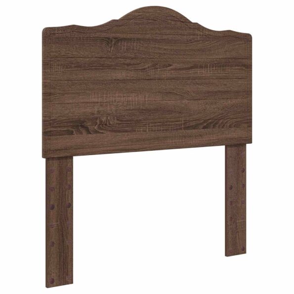 vidaXL Zadné čelo s čelnou doskou Hnedý dub 80 cm Kompozitné drevo – Obrázok 2