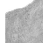 vidaXL Zadné čelo s čelnou doskou Betónová šedá 75 cm Kompozitné drevo – Obrázok 7