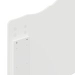 vidaXL Zadné čelo Lesklá biela Kompozitné drevo – Obrázok 8