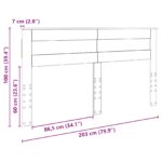 vidaXL Zadné čelo s čelnou doskou Dymová dub 200 cm Kompozitné drevo – Obrázok 10