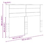 vidaXL Zadné čelo s čelnou doskou Čierny dub 160 cm Kompozitné drevo – Obrázok 10