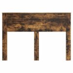 vidaXL Zadné čelo s čelnou doskou Dymová dub 150 cm Kompozitné drevo – Obrázok 4