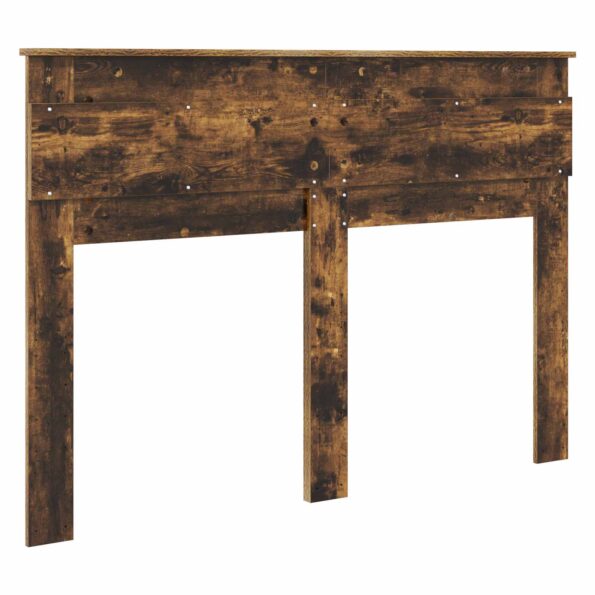 vidaXL Zadné čelo s čelnou doskou Dymová dub 150 cm Kompozitné drevo – Obrázok 6