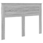 vidaXL Zadné čelo s čelnou doskou Sivý Sonoma 150 cm Kompozitné drevo – Obrázok 2