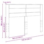 vidaXL Zadné čelo Remeselný dub 140 cm Kompozitné drevo – Obrázok 10