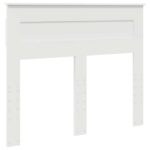 vidaXL Zadné čelo s čelnou doskou Biela 135 cm Kompozitné drevo – Obrázok 2