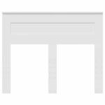 vidaXL Zadné čelo s čelnou doskou Biela 120 cm Kompozitné drevo – Obrázok 4