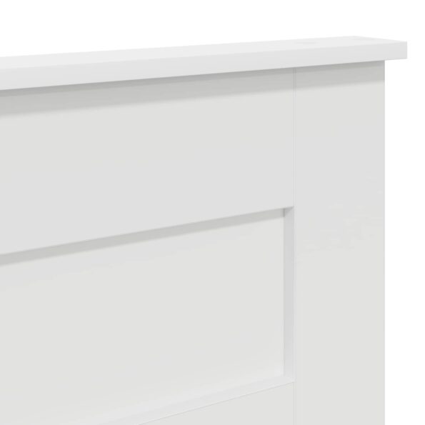 vidaXL Zadné čelo s čelnou doskou Biela 120 cm Kompozitné drevo – Obrázok 7