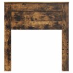 vidaXL Zadné čelo s čelnou doskou Dymová dub 100 cm Kompozitné drevo – Obrázok 4