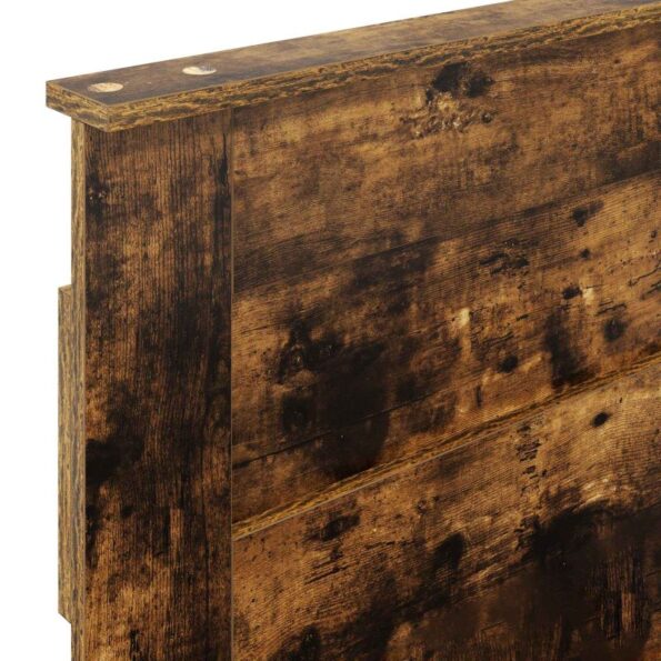 vidaXL Zadné čelo s čelnou doskou Dymová dub 100 cm Kompozitné drevo – Obrázok 7