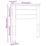 vidaXL Zadné čelo s čelnou doskou Sonoma dub 75 cm Kompozitné drevo – Obrázok 10
