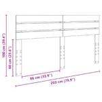 vidaXL Zadné čelo s čelnou doskou Biela 200 cm Kompozitné drevo – Obrázok 10
