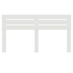 vidaXL Zadné čelo s čelnou doskou Biela 200 cm Kompozitné drevo – Obrázok 4