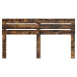 vidaXL Zadné čelo s čelnou doskou Dymová dub 200 cm Kompozitné drevo – Obrázok 4