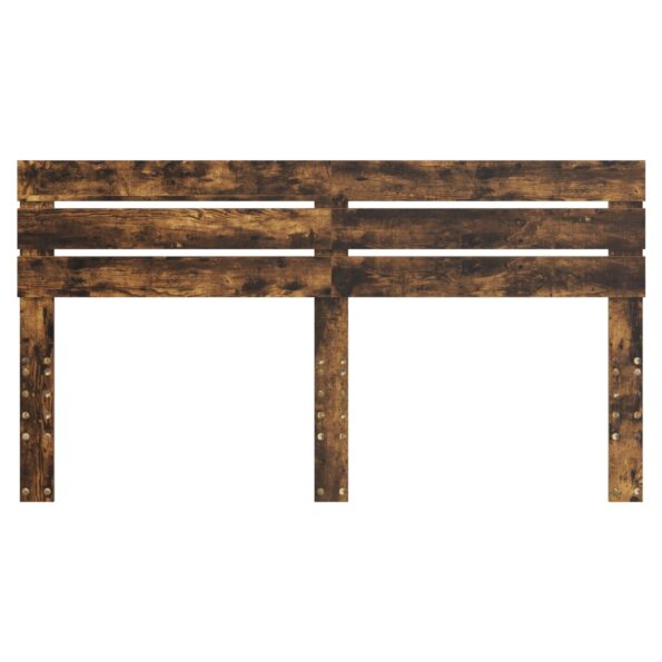 vidaXL Zadné čelo s čelnou doskou Dymová dub 200 cm Kompozitné drevo – Obrázok 4