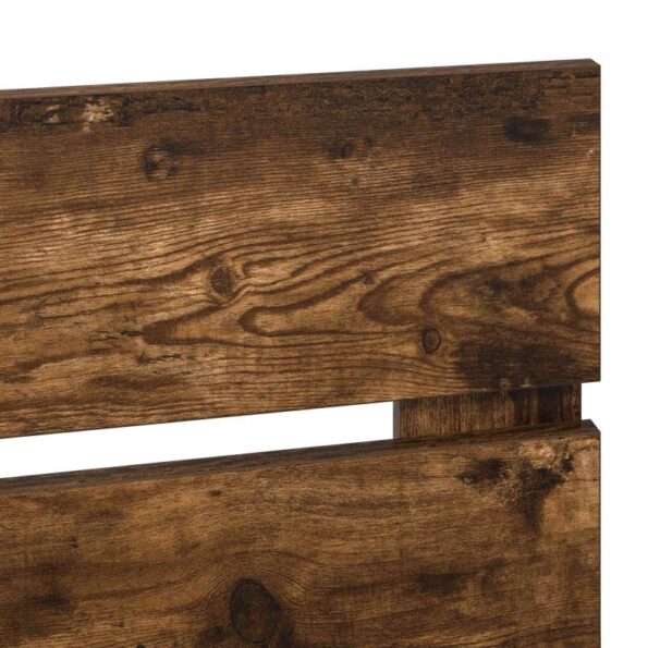 vidaXL Zadné čelo s čelnou doskou Dymová dub 200 cm Kompozitné drevo – Obrázok 7