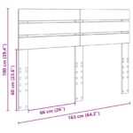 vidaXL Zadné čelo s čelnou doskou Sonoma dub 160 cm Kompozitné drevo – Obrázok 10