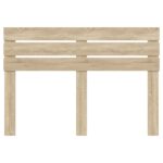 vidaXL Zadné čelo s čelnou doskou Sonoma dub 160 cm Kompozitné drevo – Obrázok 4