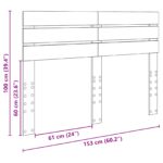 vidaXL Zadné čelo s čelnou doskou Biela 150 cm Kompozitné drevo – Obrázok 10