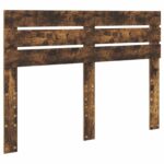 vidaXL Zadné čelo s čelnou doskou Dymová dub 140 cm Kompozitné drevo – Obrázok 2