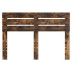 vidaXL Zadné čelo s čelnou doskou Dymová dub 140 cm Kompozitné drevo – Obrázok 4