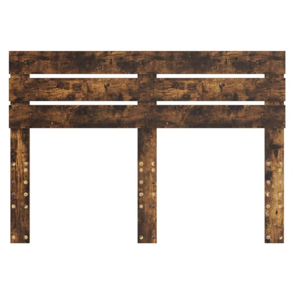 vidaXL Zadné čelo s čelnou doskou Dymová dub 140 cm Kompozitné drevo – Obrázok 4