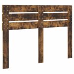 vidaXL Zadné čelo s čelnou doskou Dymová dub 140 cm Kompozitné drevo – Obrázok 6