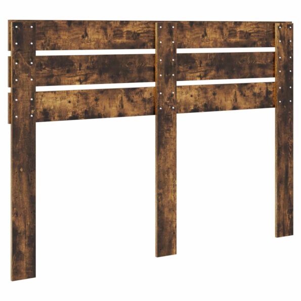 vidaXL Zadné čelo s čelnou doskou Dymová dub 140 cm Kompozitné drevo – Obrázok 6