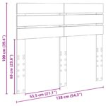 vidaXL Zadné čelo s čelnou doskou Dymová dub 135 cm Kompozitné drevo – Obrázok 10