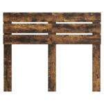 vidaXL Zadné čelo s čelnou doskou Dymová dub 135 cm Kompozitné drevo – Obrázok 4