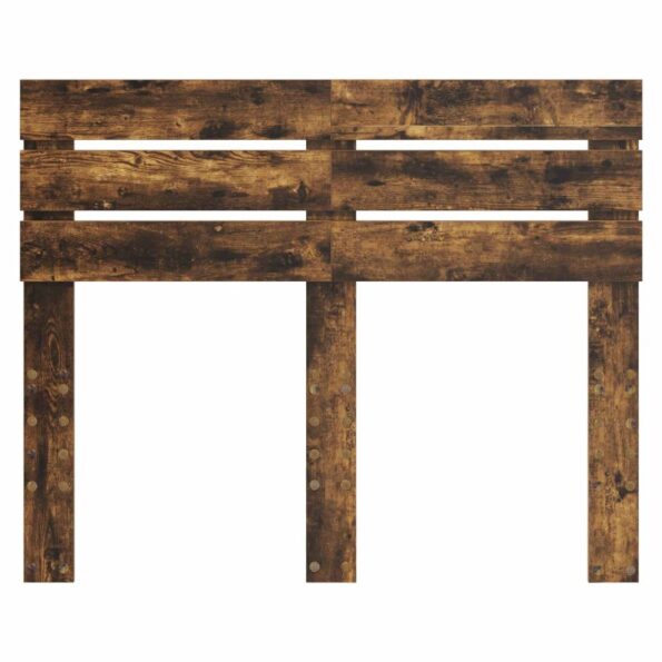 vidaXL Zadné čelo s čelnou doskou Dymová dub 135 cm Kompozitné drevo – Obrázok 4