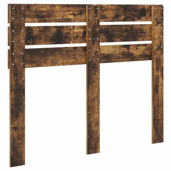 vidaXL Zadné čelo s čelnou doskou Dymová dub 135 cm Kompozitné drevo – Obrázok 6