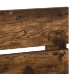 vidaXL Zadné čelo s čelnou doskou Dymová dub 135 cm Kompozitné drevo – Obrázok 7