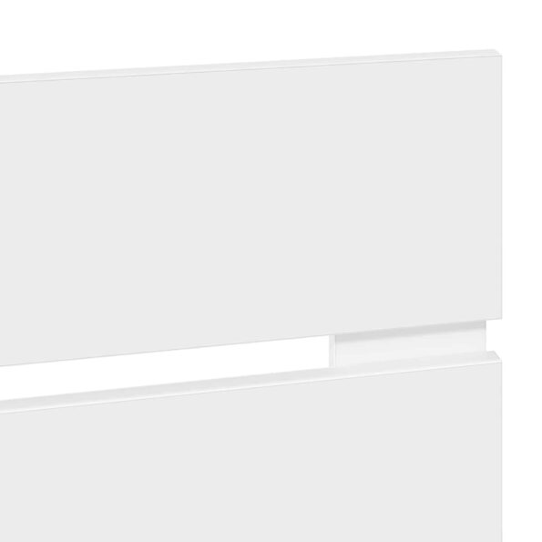 vidaXL Zadné čelo s čelnou doskou Biela 120 cm Kompozitné drevo – Obrázok 7