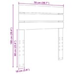 vidaXL Zadné čelo s čelnou doskou Dymová dub 75 cm Kompozitné drevo – Obrázok 10