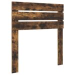 vidaXL Zadné čelo s čelnou doskou Dymová dub 75 cm Kompozitné drevo – Obrázok 2