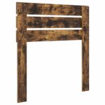 vidaXL Zadné čelo s čelnou doskou Dymová dub 75 cm Kompozitné drevo – Obrázok 6