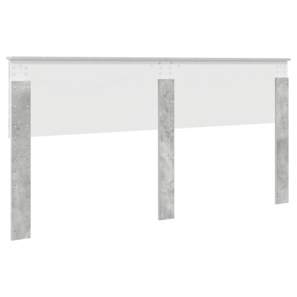 vidaXL Zadné čelo Betónová šedá 200 cm Kompozitné drevo – Obrázok 6