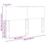 vidaXL Zadné čelo s čelnou doskou Biela 160 cm Kompozitné drevo – Obrázok 10