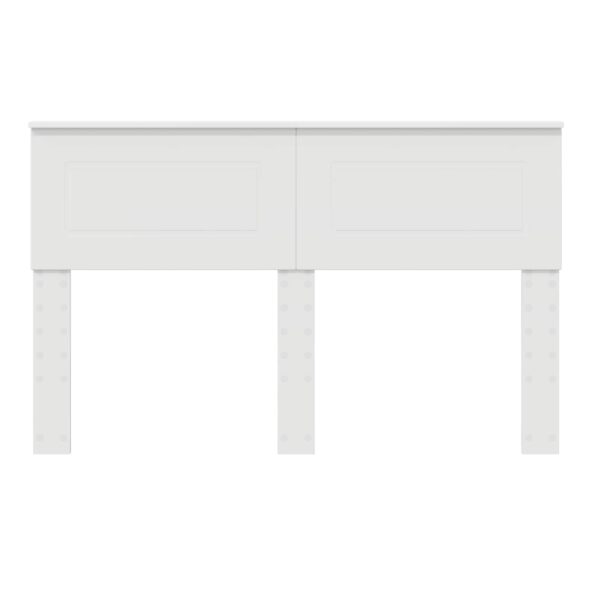 vidaXL Zadné čelo s čelnou doskou Biela 160 cm Kompozitné drevo – Obrázok 4