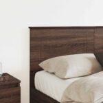 vidaXL Zadné čelo s čelnou doskou Hnedý dub 135 cm Kompozitné drevo – Obrázok 3