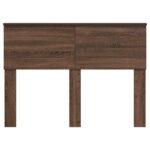 vidaXL Zadné čelo s čelnou doskou Hnedý dub 135 cm Kompozitné drevo – Obrázok 4