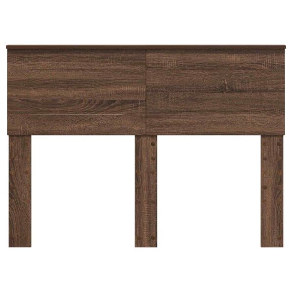 vidaXL Zadné čelo s čelnou doskou Hnedý dub 135 cm Kompozitné drevo – Obrázok 4