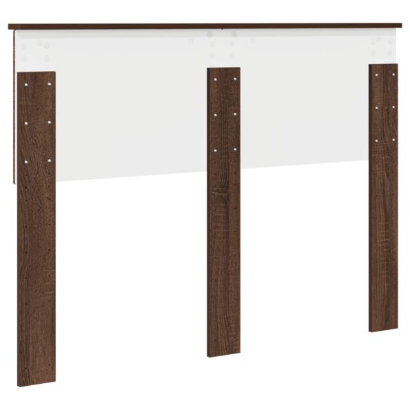 vidaXL Zadné čelo s čelnou doskou Hnedý dub 135 cm Kompozitné drevo – Obrázok 6