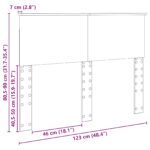 vidaXL Zadné čelo Remeselný dub 120 cm Kompozitné drevo – Obrázok 10