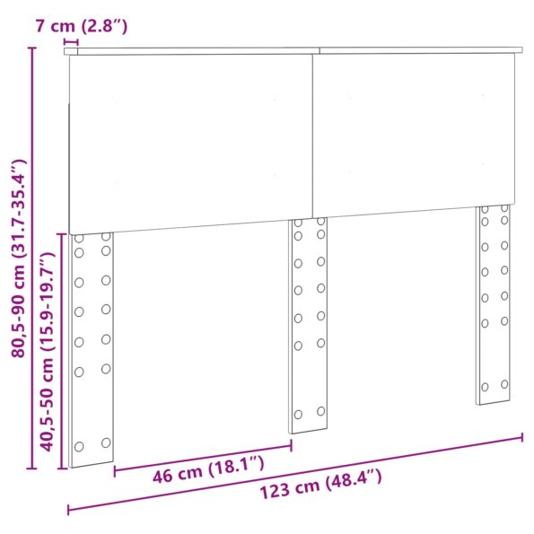 vidaXL Zadné čelo Remeselný dub 120 cm Kompozitné drevo – Obrázok 10
