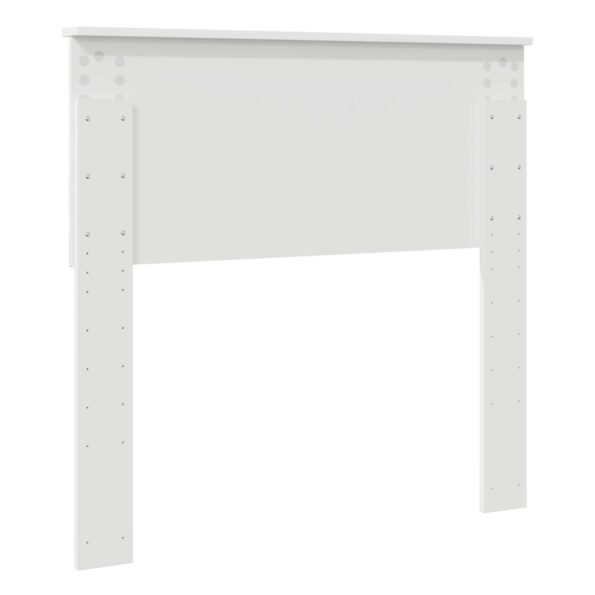 vidaXL Zadné čelo s čelnou doskou Biela 80 cm Kompozitné drevo – Obrázok 6