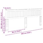 vidaXL Zadné čelo s čelnou doskou Sonoma dub 200 cm Kompozitné drevo – Obrázok 10