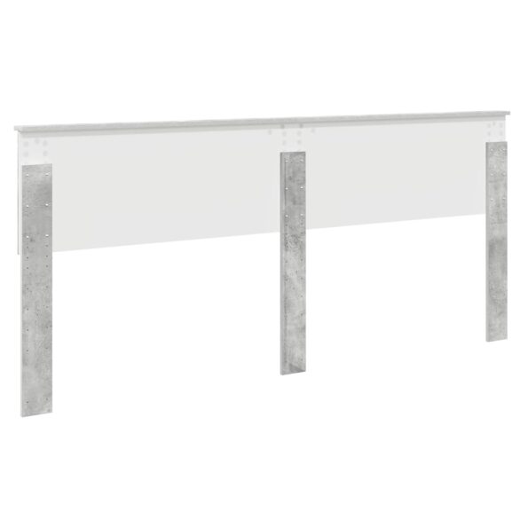 vidaXL Zadné čelo Betónová šedá 200 cm Kompozitné drevo – Obrázok 6